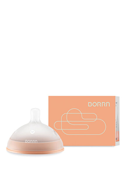 Medium Flow 3-6 Months Orange Anti-Colic Silicone Bottle Nipple