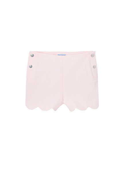 Dusty Pink Girl's Ruffled Shorts