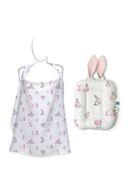 Bebe Lapin Rose 2'li Hediye Emzirme Seti