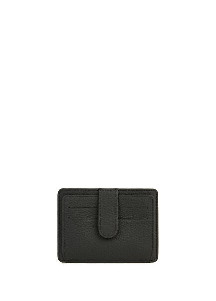 Flotter Black Men's Leather Card Holder