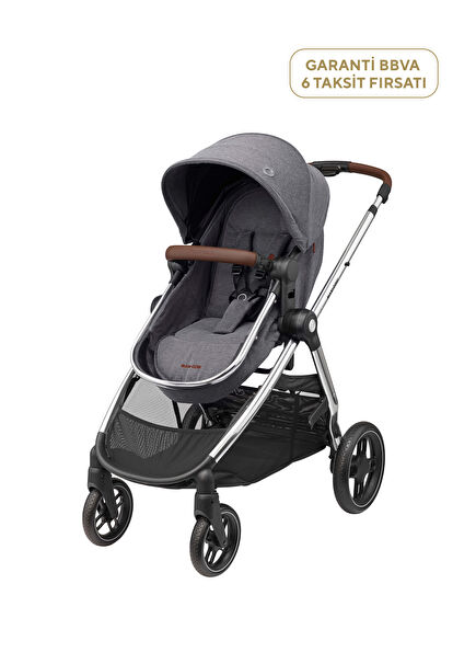 Zelia3 Luxe Premium 2-in-One Twillic Grey Stroller