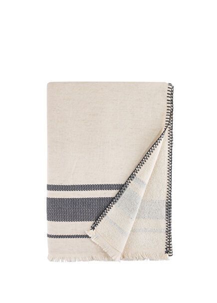 Terra Anthracite Linen Tencel™ Bath Towel 90x150 cm