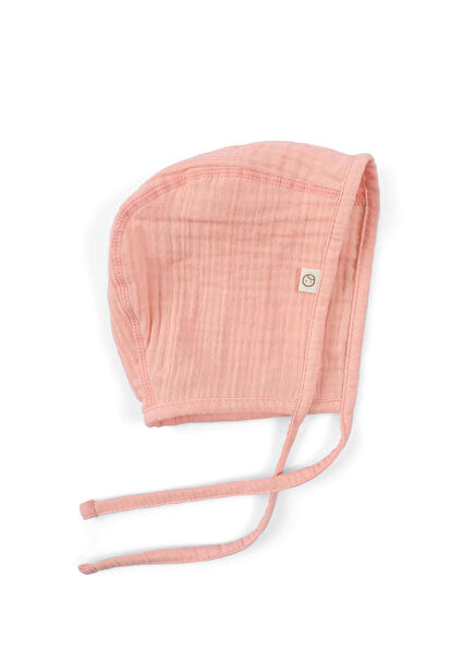 Pink Muslin Organic Cotton Baby Girl English Hat