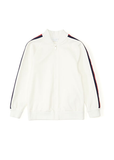 Off-White Stripe Detailed Boys Sweatshirt