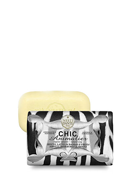Chic Animalier White Hibiskus ve Frezya Kokusu Arındırıcı Vegan Bakım Sabun 250 gr