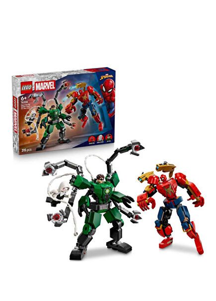 Marvel Robot Savaşı: Örümcek Adam Doktor Oktopus’a Karşı 315 Parça 6+ Yaş Yapı Oyuncağı 76338