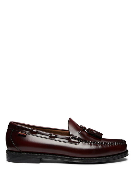 Burgundy Men's Leather Loafer