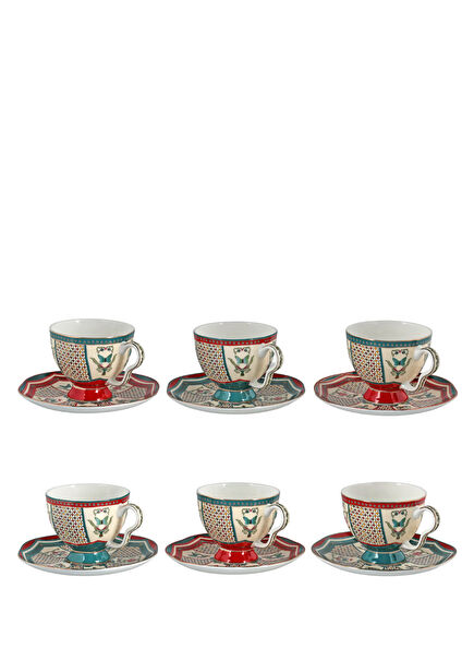 Liora Bone Porcelain Set of 6 Teacups