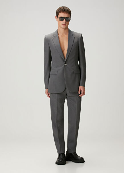 Grey Wool Trousers