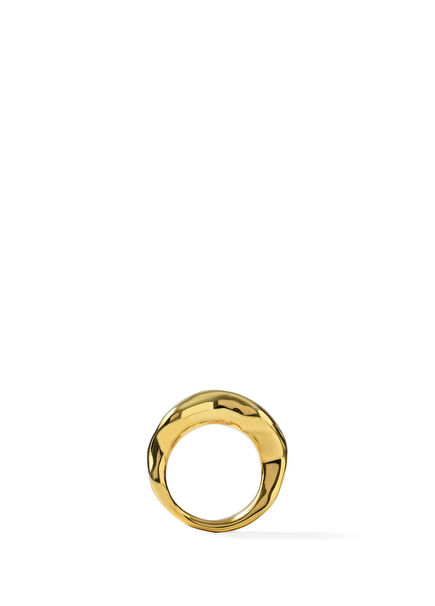 Wave Gold Women's Gold Plated Ring