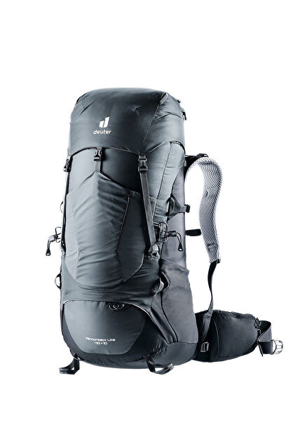 Aircontact Lite Black Men's Outdoor Backpack 40 + 10 Lt