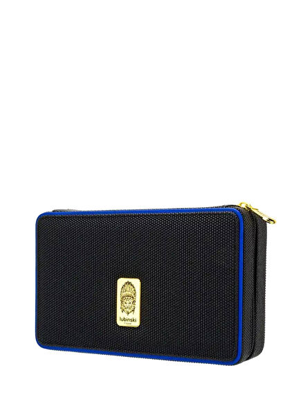 Humidor Siyah Lacivert Deri Silikon Seyahat Puro Çantası