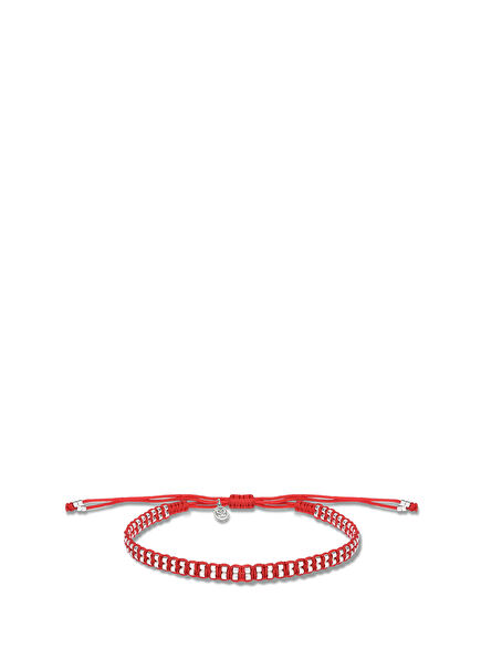 Ardor Rubra Red Men's Silver Bracelet