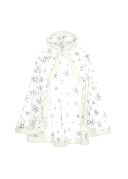 Snowflake White Girl Cloak Costume