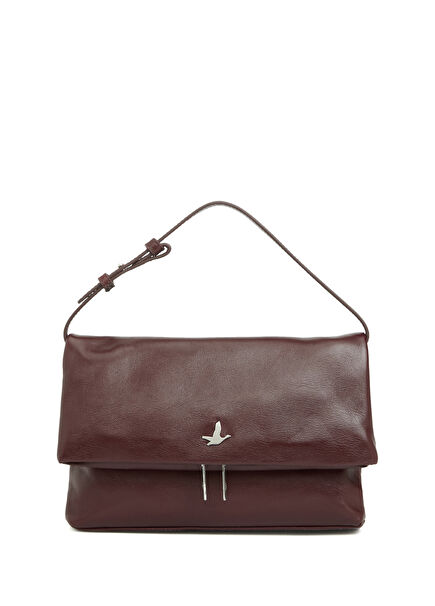 Burgundy Women's Leather Hand Portfolio