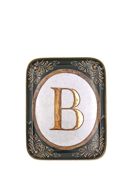 Demi Enluminure Letter B Decorative Plate