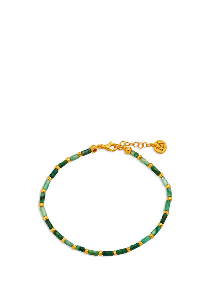 Jadeite Women's Gold Plated Bracelet