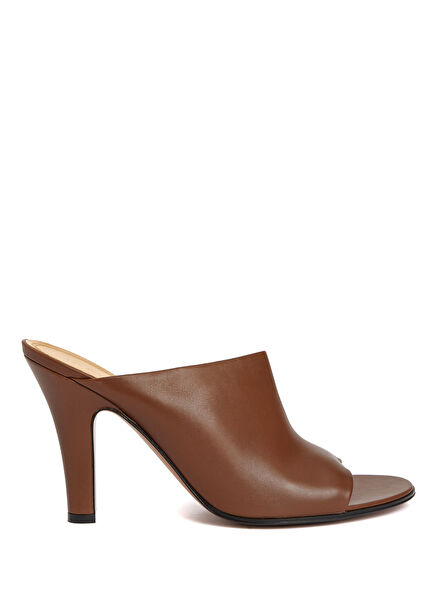 Signum Tan Women's Leather Slippers