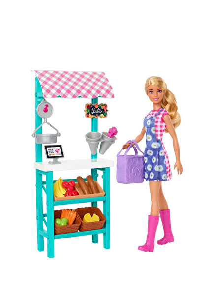 HCN22 Barbie Çiftçi Pazarı Oyun Seti