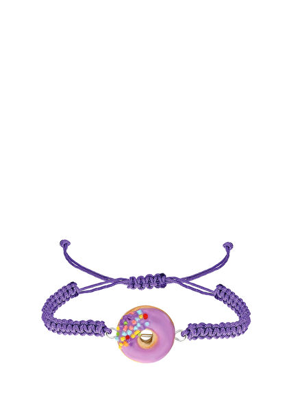 Purple Donut Detailed Girls Bracelet