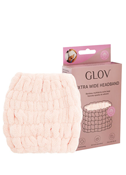 Multitasking Extra Wide Headband Pastel Pink