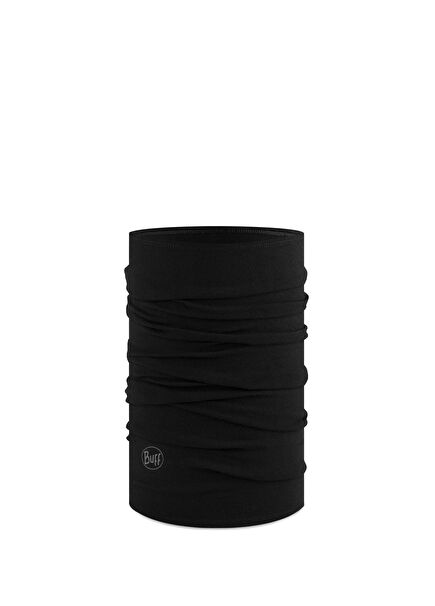 Merino Midweight Solid Black Unisex Neck Brace