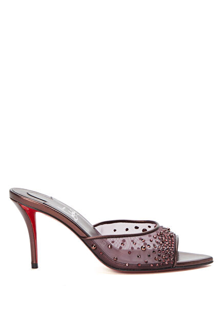 Miss Z Burgundy Women's Leather Evening Shoes