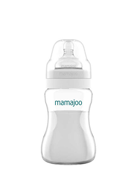 Silver Baby Bottle 250ml & Anti-Colic Nipple No:2/M