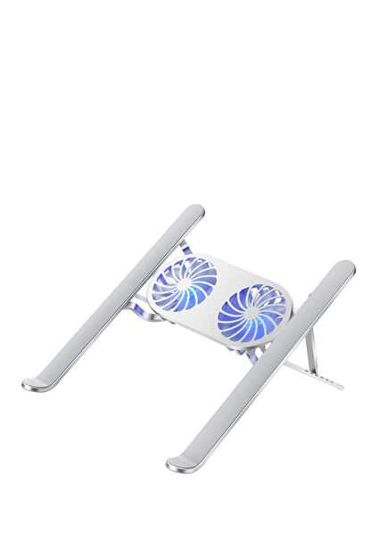 S400 Pro Çift Fanlı Işıklı Katlanabilir Laptop Standı