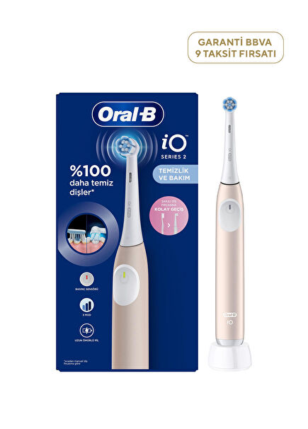 iO2 Pembe Şarjlı/Elektrikli Diş Fırçası