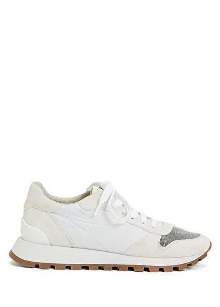 White Women's Leather Sneakers