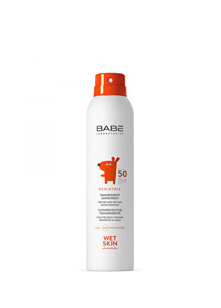 Pediatric Transparent Sunscreen Wet Skin SPF50 Sun Spray for Baby and Child 200 ml