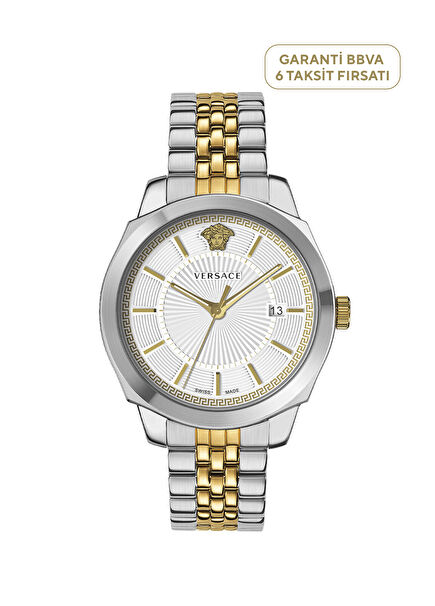 VRSCVEV901223 Metallic Grey Men's Wrist Watch