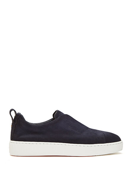 Victory Navy Men's Leather Sneakers