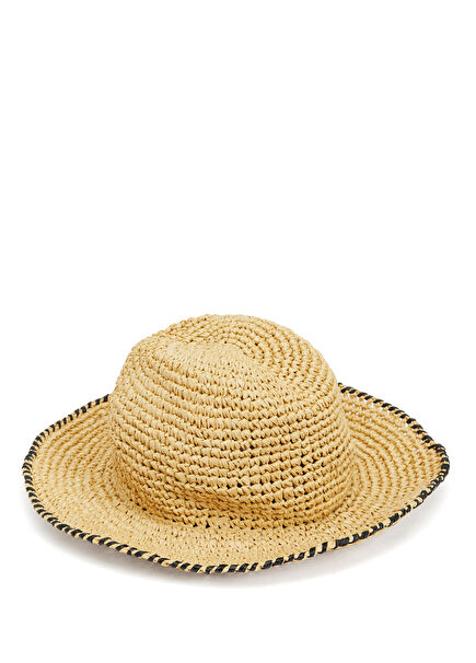 Cream Knit Textured Women's Hat