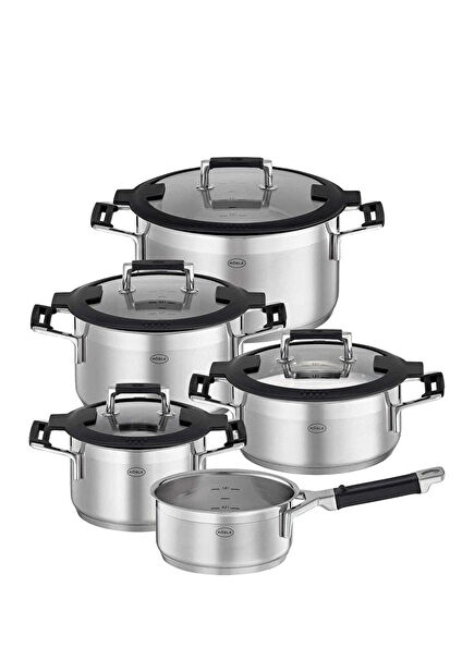 Silence Pro 5-Piece Steel Cookware Set