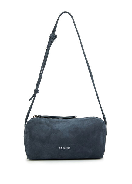 Voyage Indigo Kadın Süet Omuz Çantası