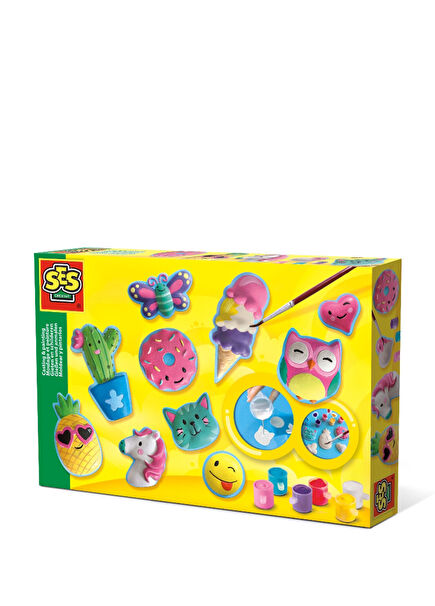 Mutlu Figürler Kalıba Dök ve Boya Oyun Seti