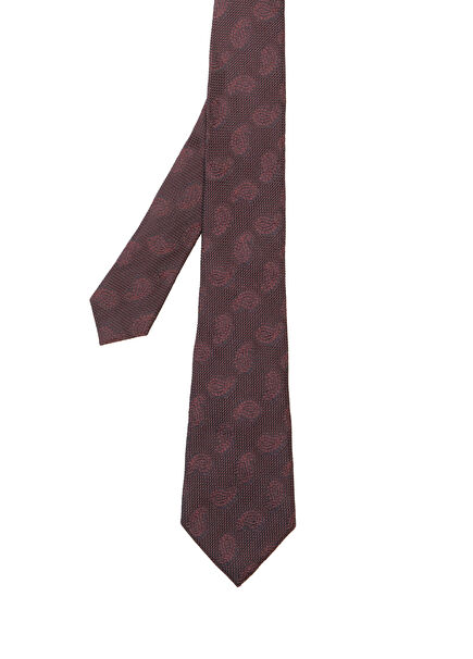 Red Ethnic Pattern Silk Tie