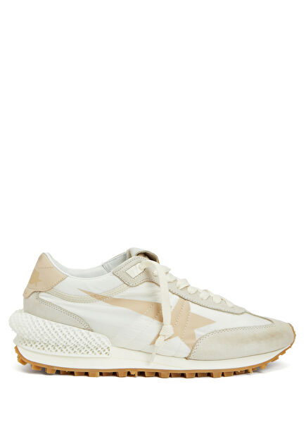 Marathon Bej Beyaz Kadın Sneaker