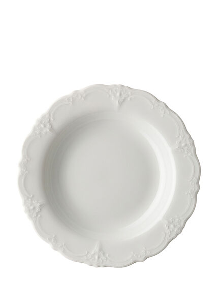 Baronesse Beyaz Porselen Çukur Tabak 24 cm