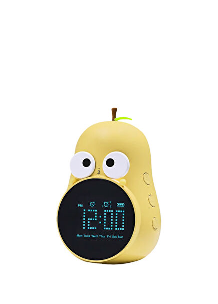 Pear Yellow Children's Room Alarm Clock