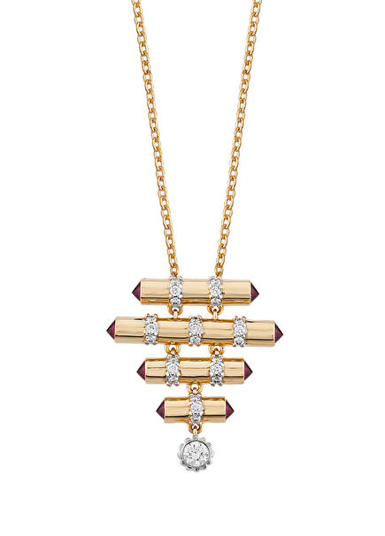 Vini Pırlantalı Kadın Altın Kolye