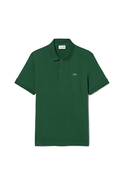 Yeşil Pamuklu Regular Fit Polo Yaka Kısa Kollu Erkek T-shirt