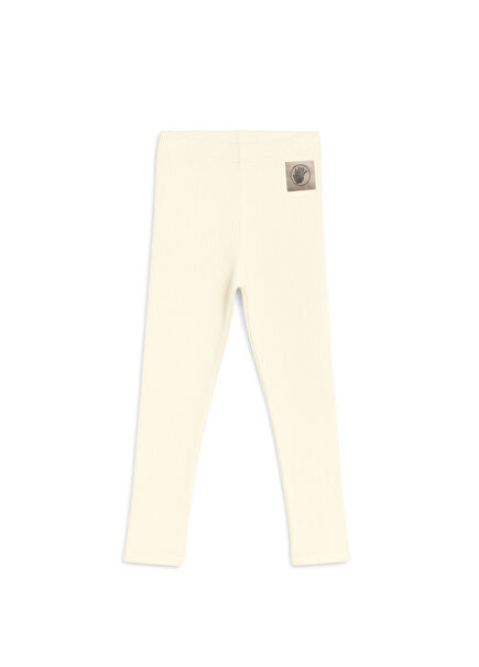 Ekru Kaşkorse Kız Çocuk Tayt