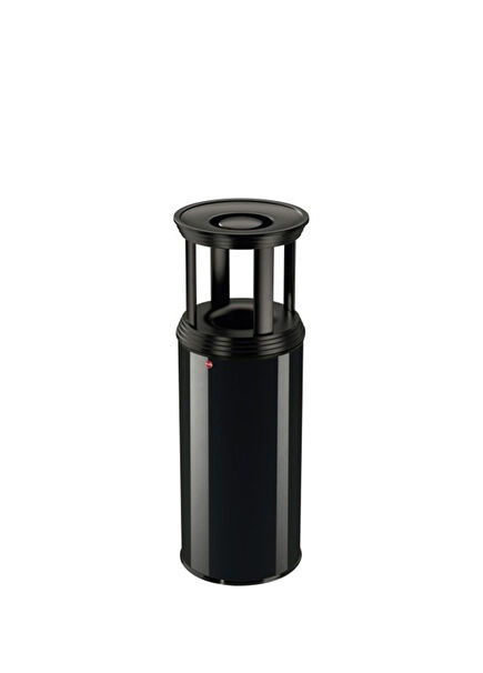 Steel Black Ashtray and Waste Bin