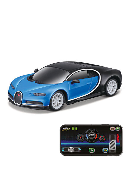 Bugatti Chiron 1:41 Blue Metal APP Control Controlled Car 20049