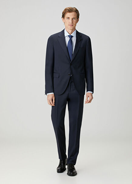 Lacivert Yün Takım Elbise