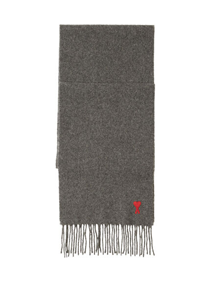 Grey Women's Wool Scarf