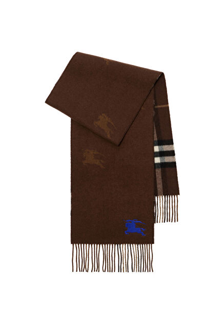 Ekd Jacq Brown Cashmere Double Sided Women's Scarf